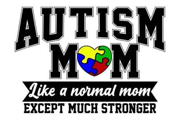 Autism Mom Awareness Svg PNG Design