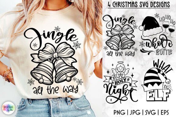Funny Christmas Quotes SVG, Clipart