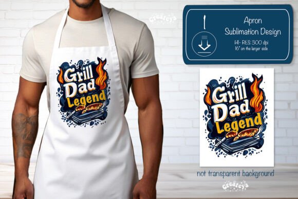 Funny Dad Quotes BBQ Grill Apron Quote