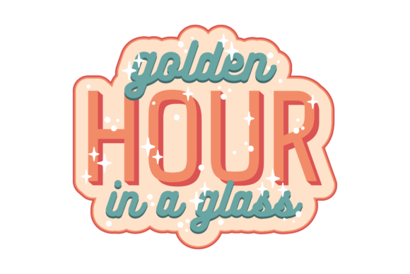 Golden Hour in a Glass SVG