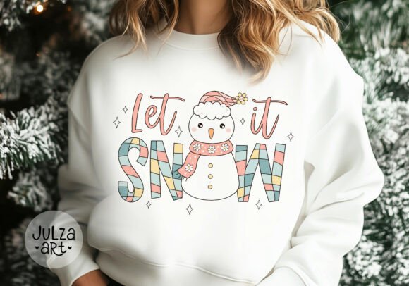 Let It Snow Png, Christmas Snowman Svg