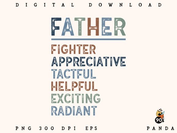 Strong Calm Focused Dad Art